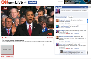 CNN Facebook election coverage screen grab