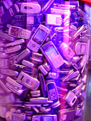 a web of mobile phones