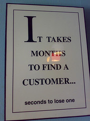 Customer service vs. marketing courtesy of jm3 on Flickr