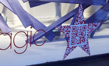 Macys QR code in star