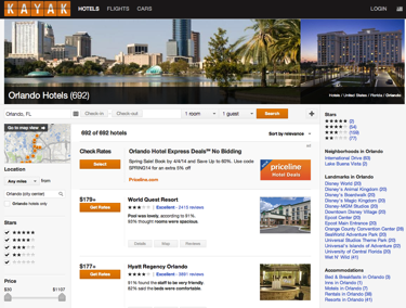 Hotel metasearch marketing example