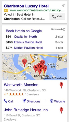 Paid search on mobile