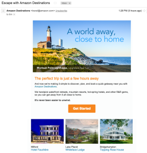 Amazon's travel offering