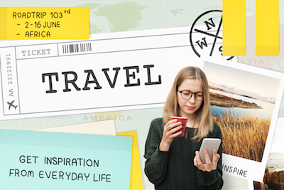 6 Special Hospitality Perspectives: The Top Travel Marketing Posts of April, 2016 - Woman traveling and using mobile phone