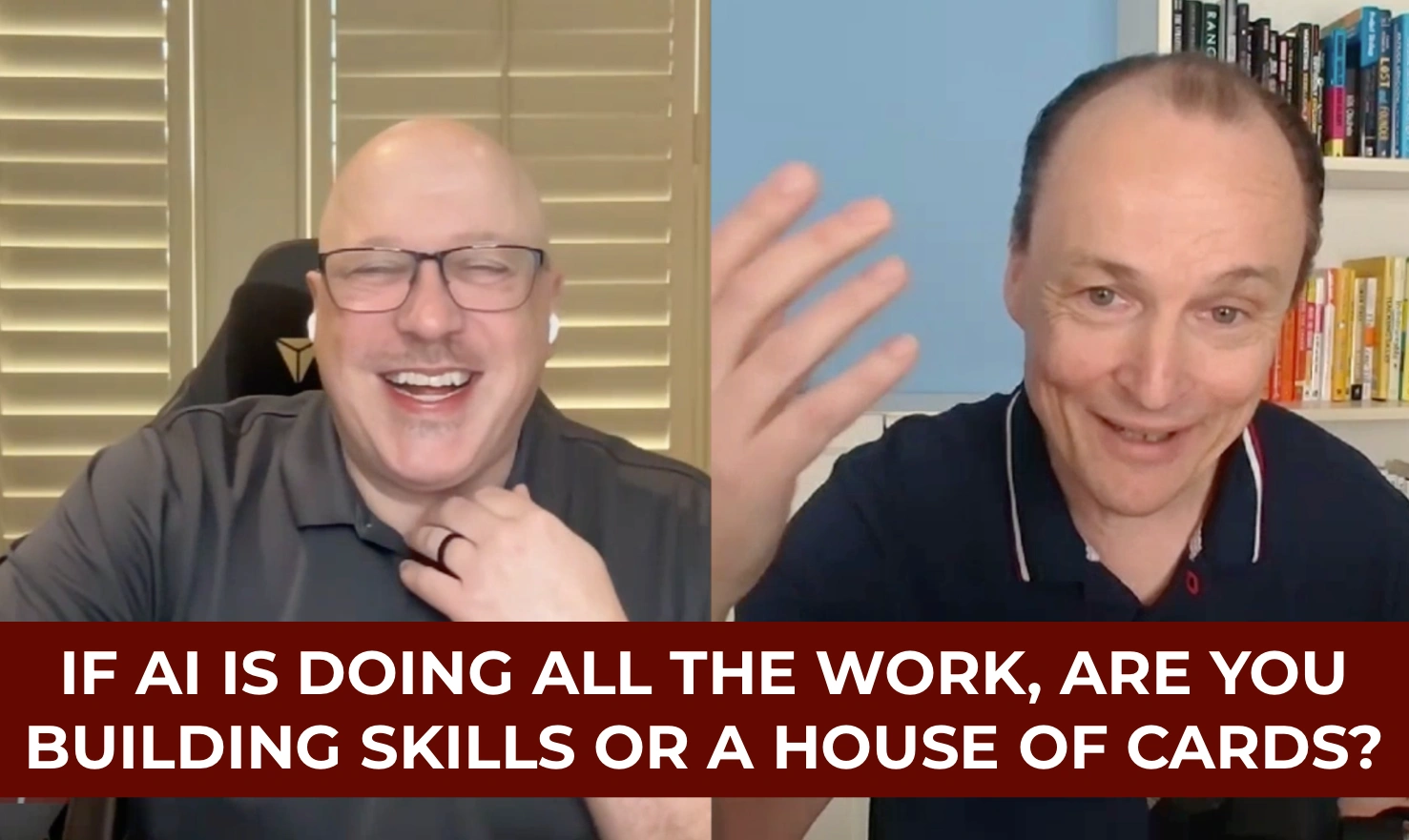Tim Peter and Steve Cummins asking if AI is doing all the work are you building skills